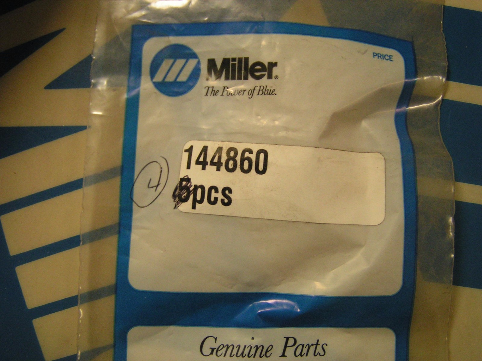 MILLER 144860 SCREW,008-32 X .43 FLATHEAD-SLT SCREW PACK OF 4