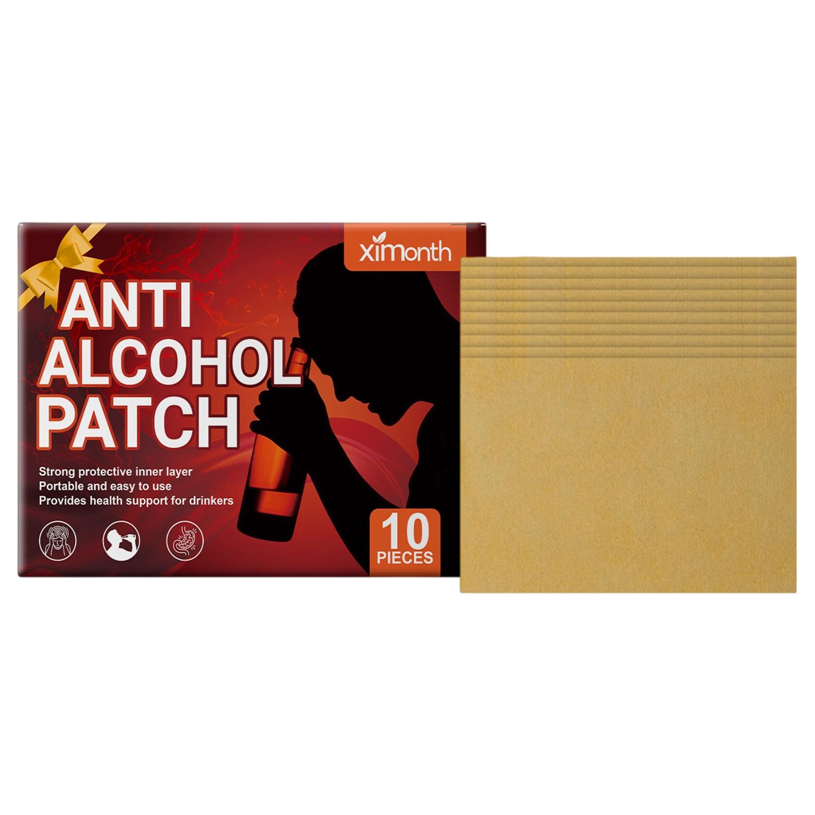 Body Care Patch, 10Pcs Waterproof Soberra Patch Anti Alcohol Patch