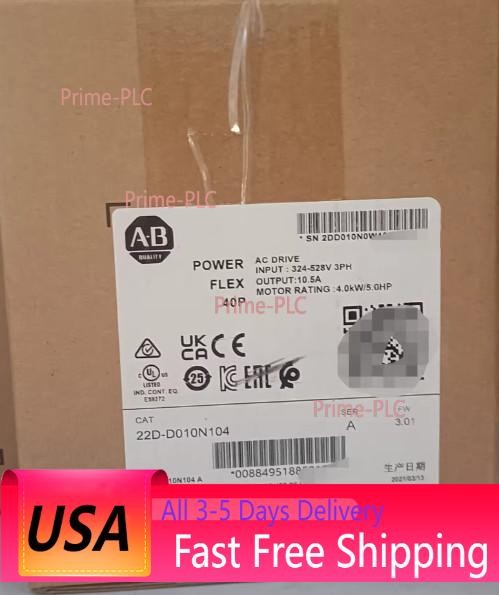 AB Factory Sealed 22D-D010N104 Powerflex 40P Catalog 22DD010N104 PLC