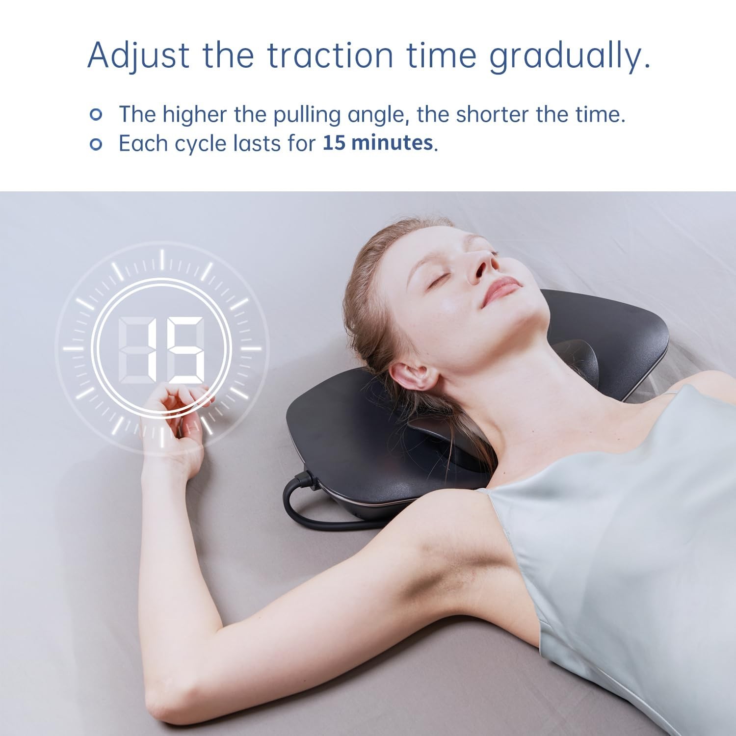 Multi-Functional Cervical Traction Device, Electric Neck Stretcher with Dynam...