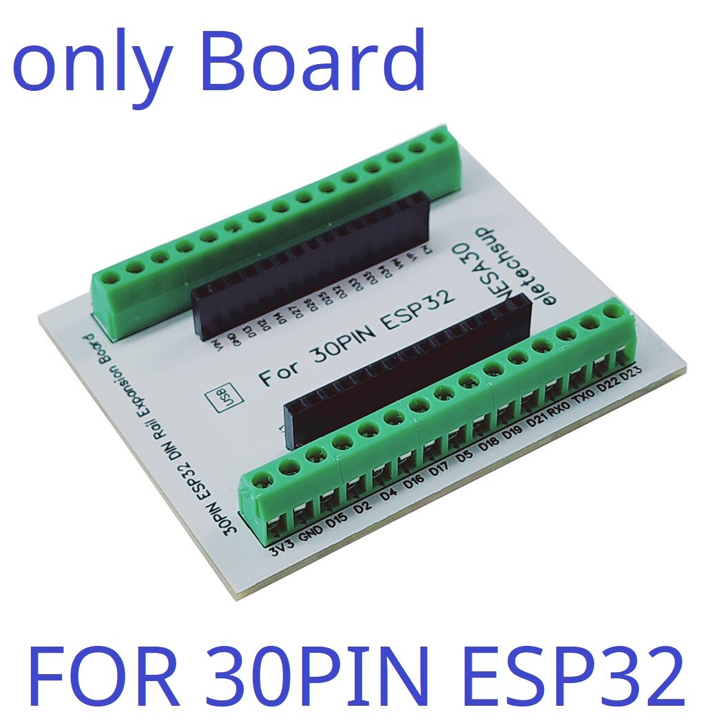 Din Rail Mounting DIN35 C45 Rail ESP32 Base Plate Block Adapter Module