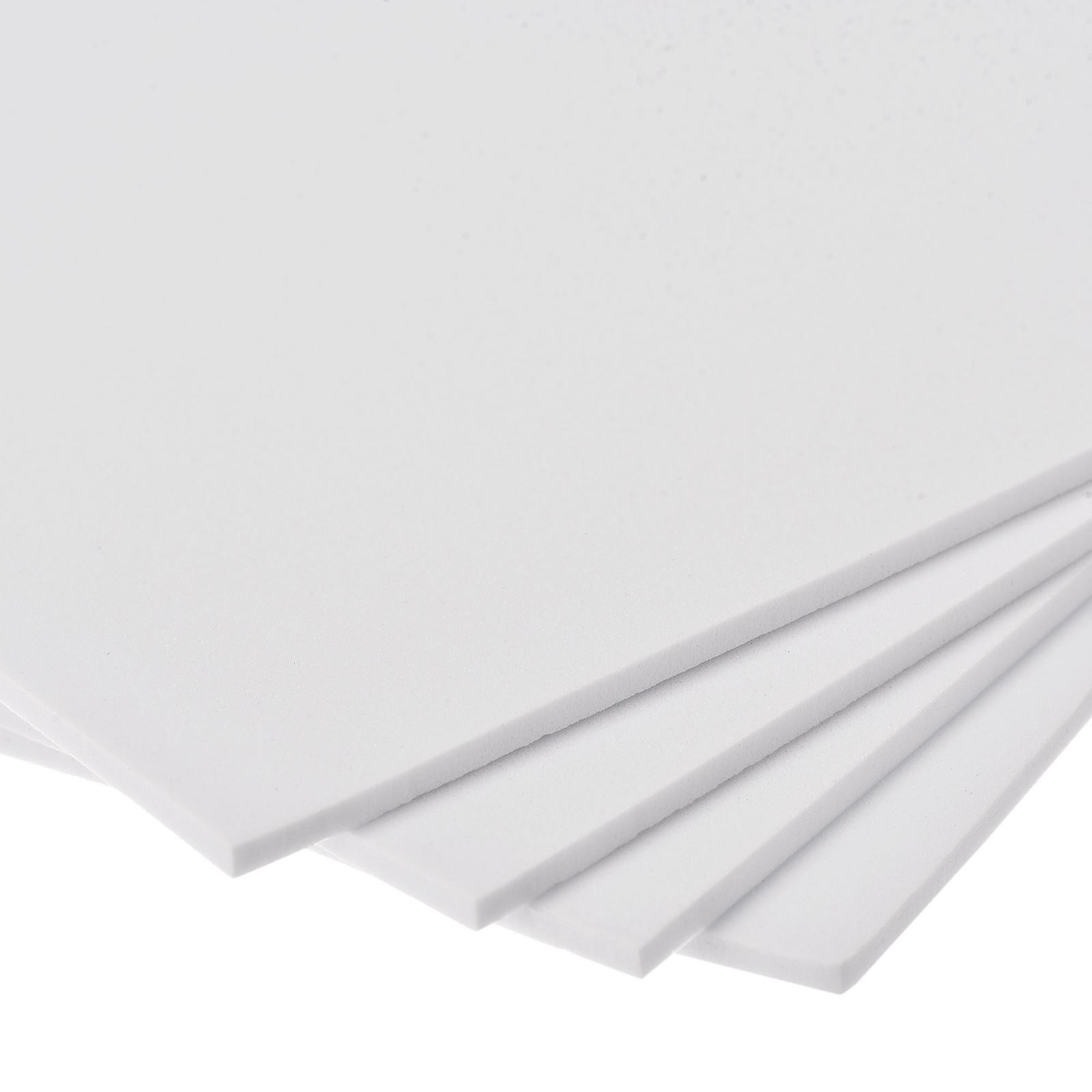 White EVA Foam Sheets 10 x 10 inch 3mm Thickness for Crafts Projects, 4 Pcs