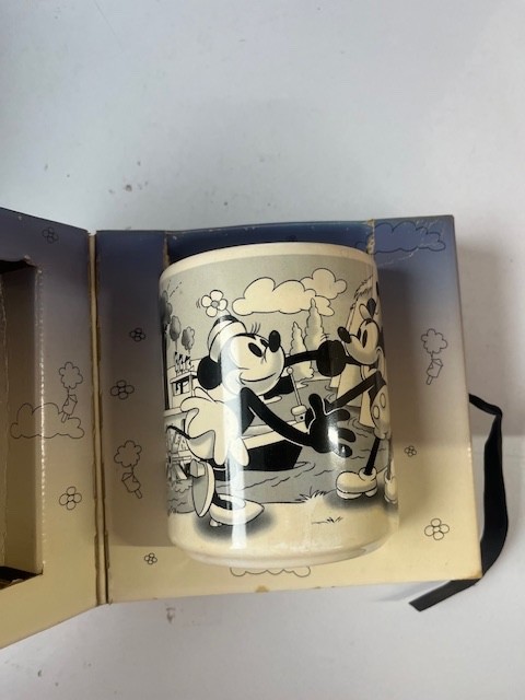 Disney Steamboat Willie Mickey Mouse Mug in Original Box