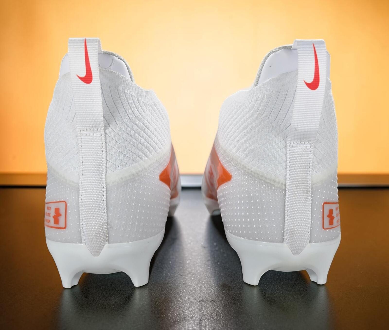 Nike Alpha Menace 4 Elite Cleats White Orange FZ7701-104 Men’s 17 NWOT No Box