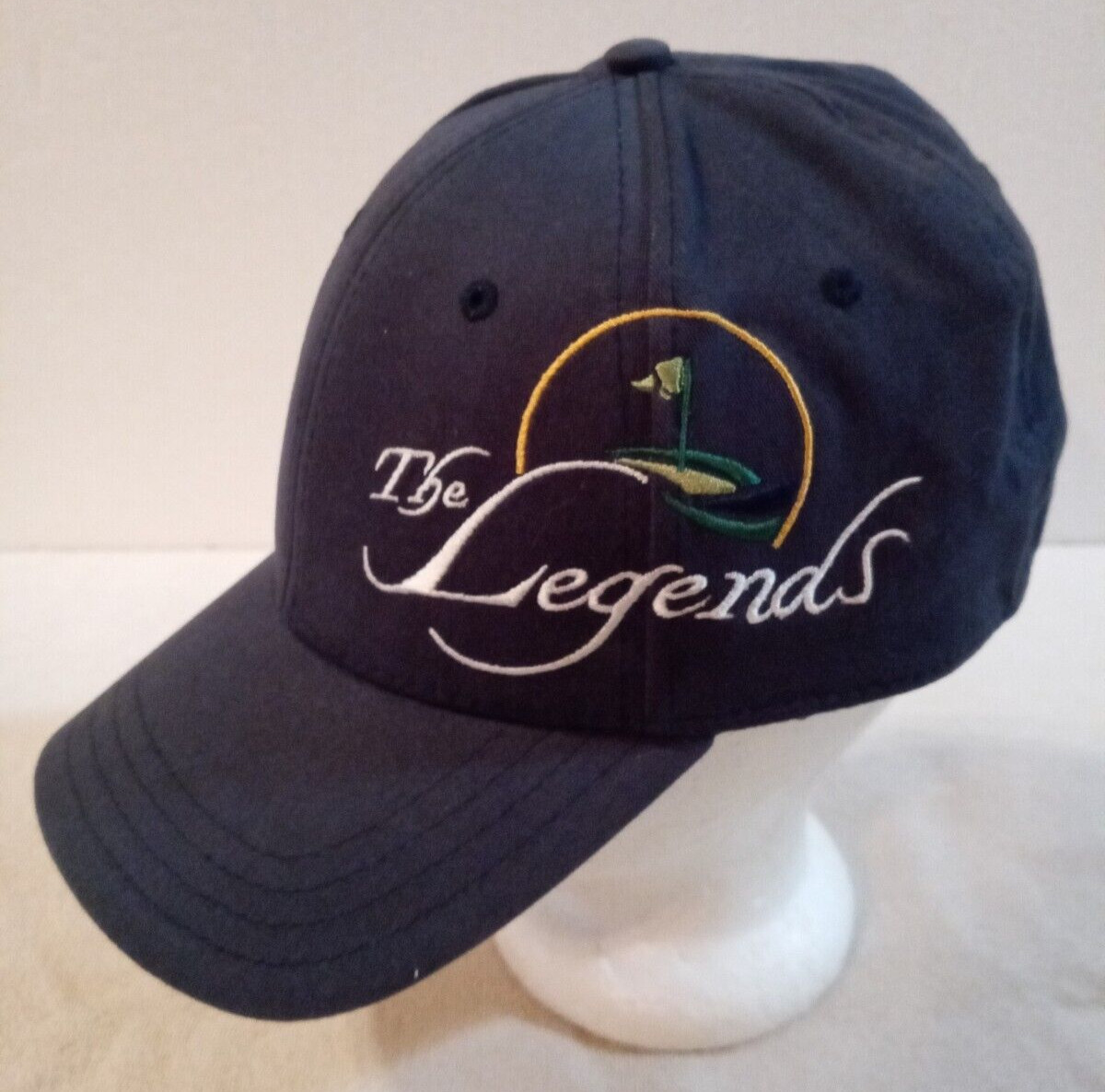 Men's Pukka THE LEGENDS Orange Lake flex fit blue golf cap/hat size L/XL - MINT
