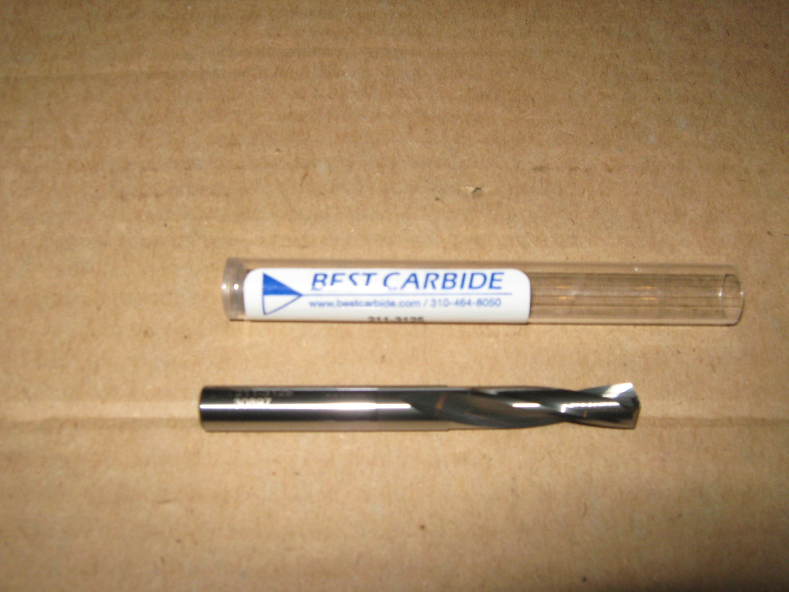 17/64"(.2656) SOLID CARBIDE 15DEG HELIX 135DEG SPLIT PT SCREW MACHINE DRILL BIT