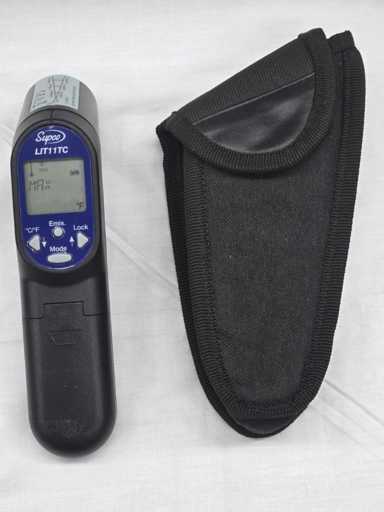 Supco LIT11TC Dual Laser Infrared Thermometer, -76° F to 932° F, 11:1 Spot Ratio