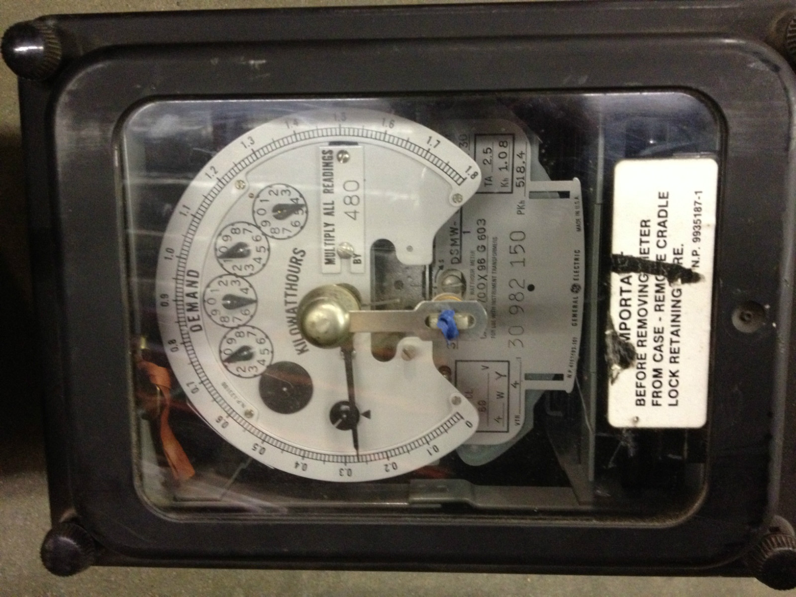 700X96G603 GE KWH Meter Type DSMW65