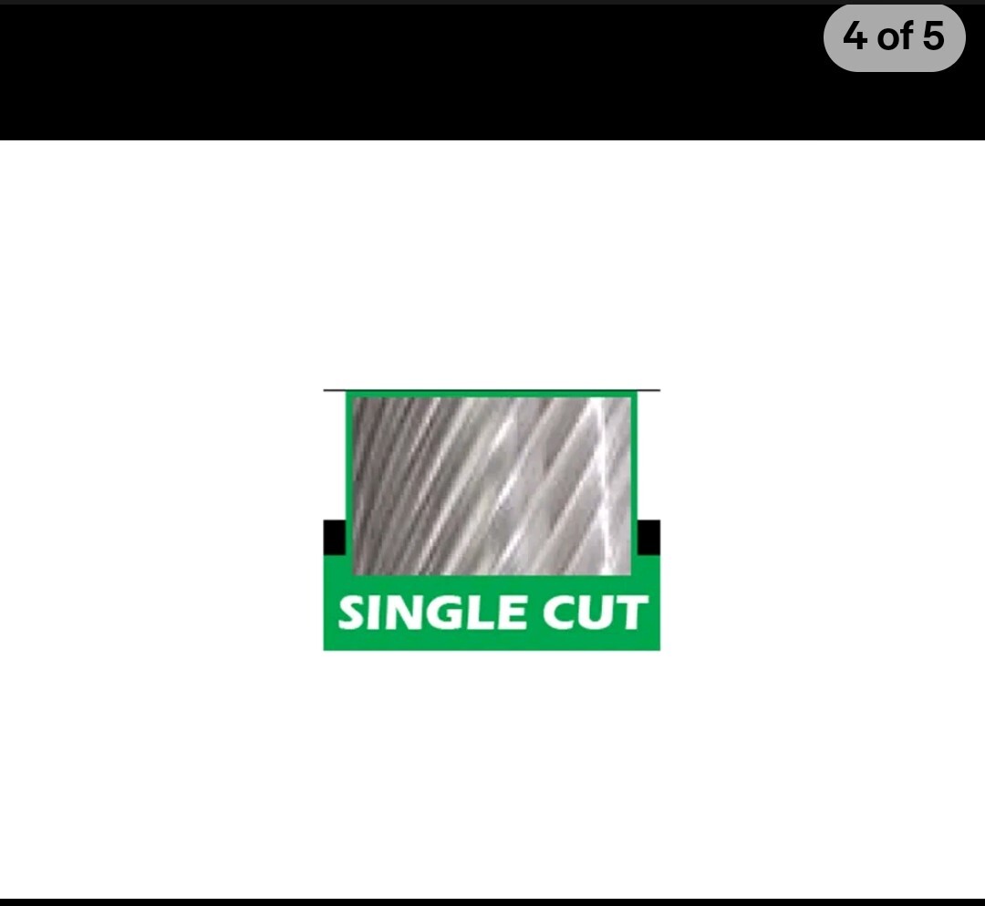 SF-5 Tree Shape Radius 1/2" Diameter Carbide Burr Single Cut