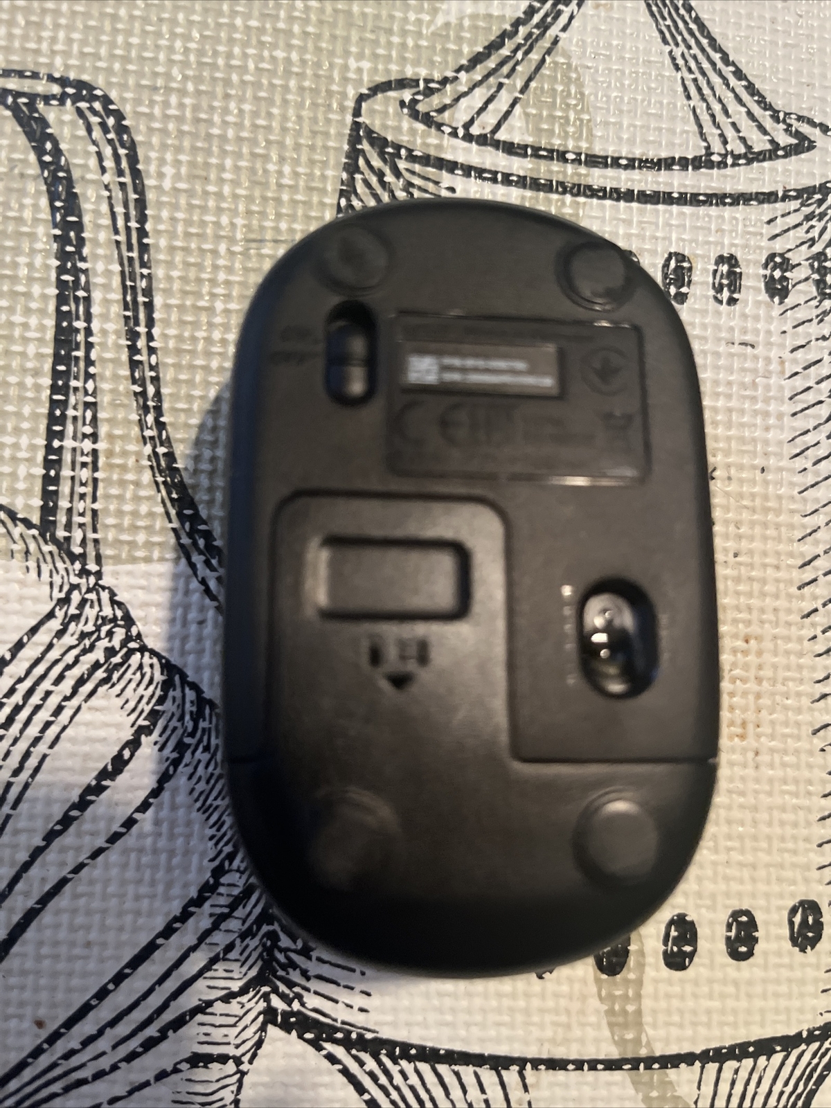 Logitech MR0072 Logi Gray & Black MOUSE No USB Doggle