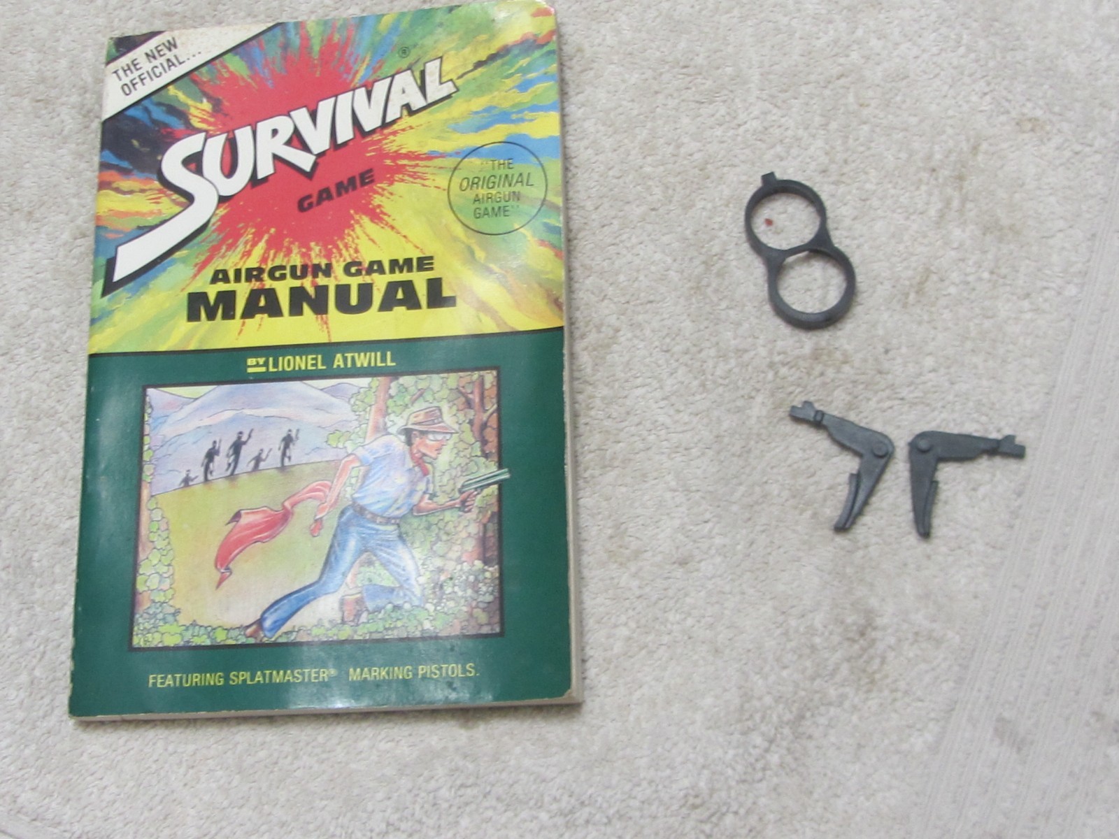 Vintage Splatmaster Paintball Marker Parts The Survival Game Trigger Sight Bezel