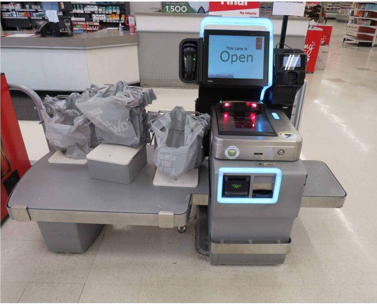 Toshiba Self Checkout System 7 6800-110 2022 MFG Year - Card Or Cash Version
