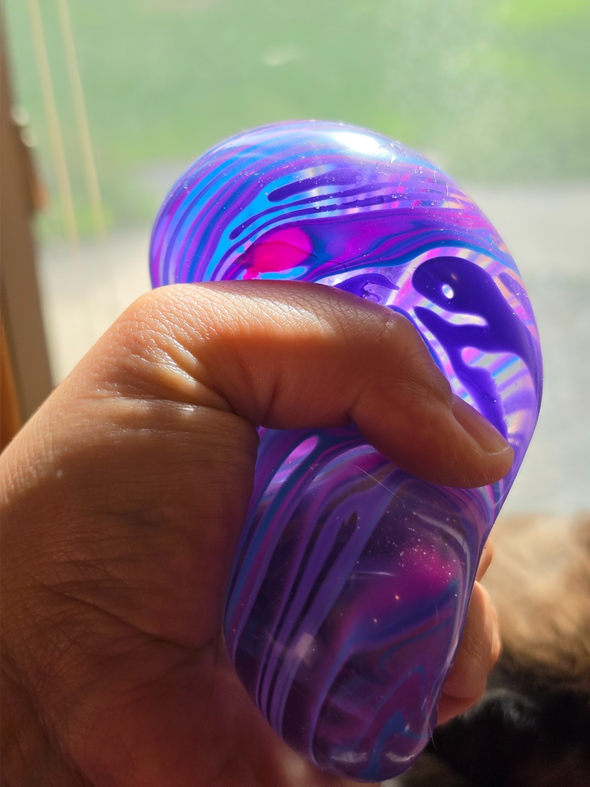 NeeDoh Nice Cube Swirl - Authentic Multi Color Solid Squish Squeeze Toy