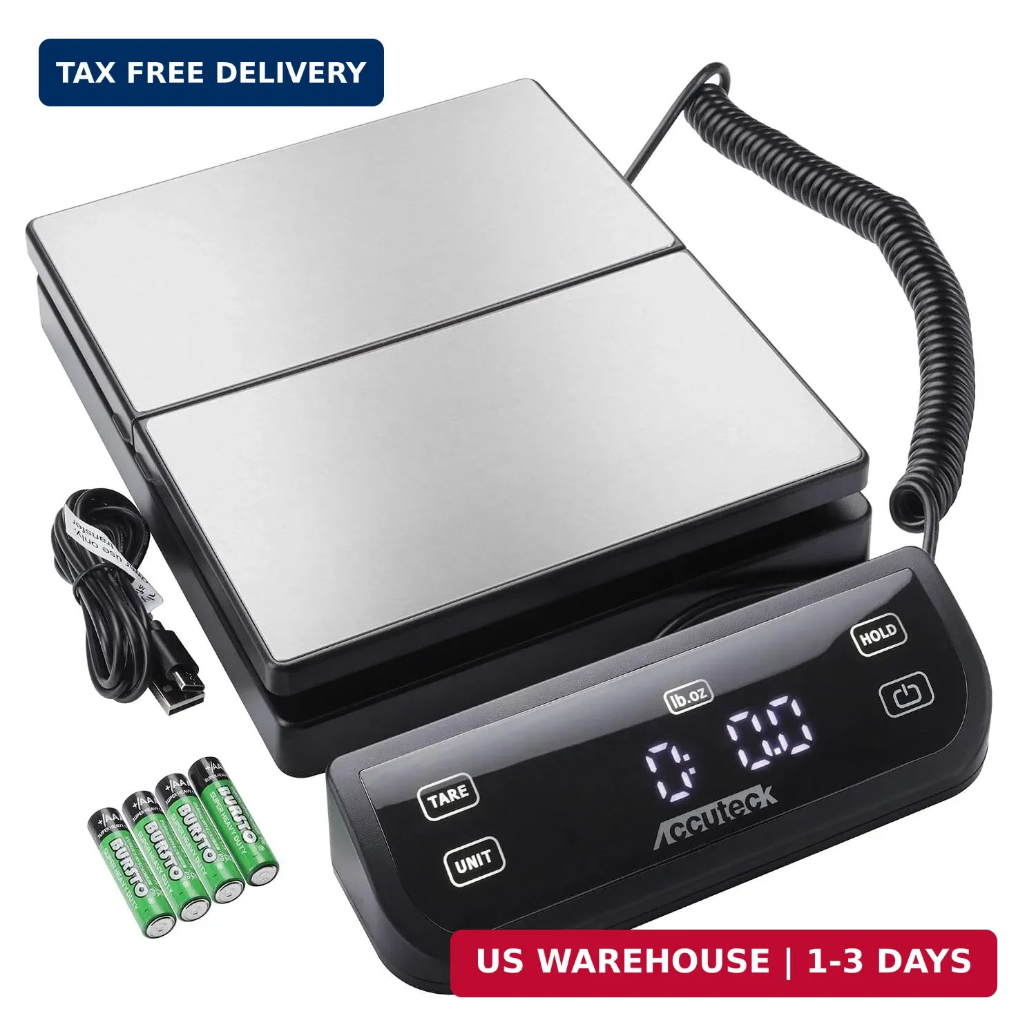 8880 High Accuracy Digital Shipping Scale and Postal Scale, 0.1oz Precision (Sta