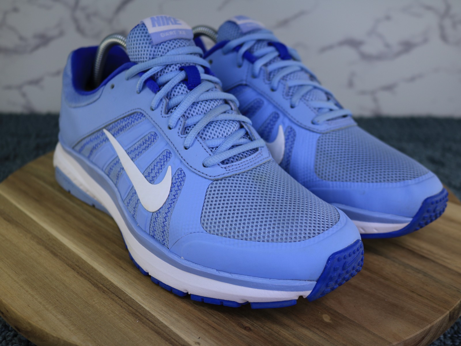 Nike Dart XII Shoes Blue White Running Sneakers Gym Sport 831535-403 Women Sz 11