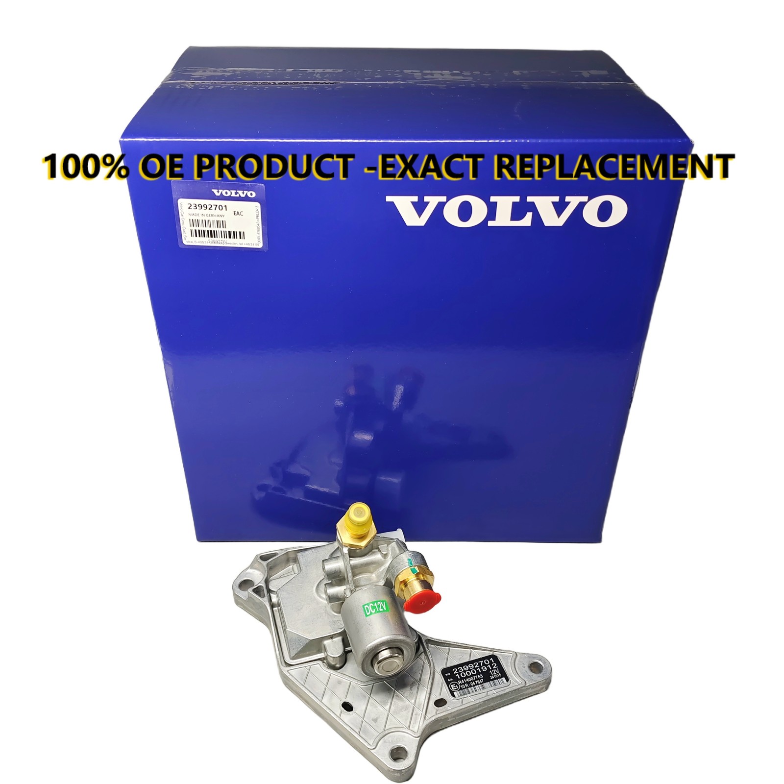 OEM 12V Engine Brake Air Valve For Volvo D12 23992701 21369922 20994246 20741658