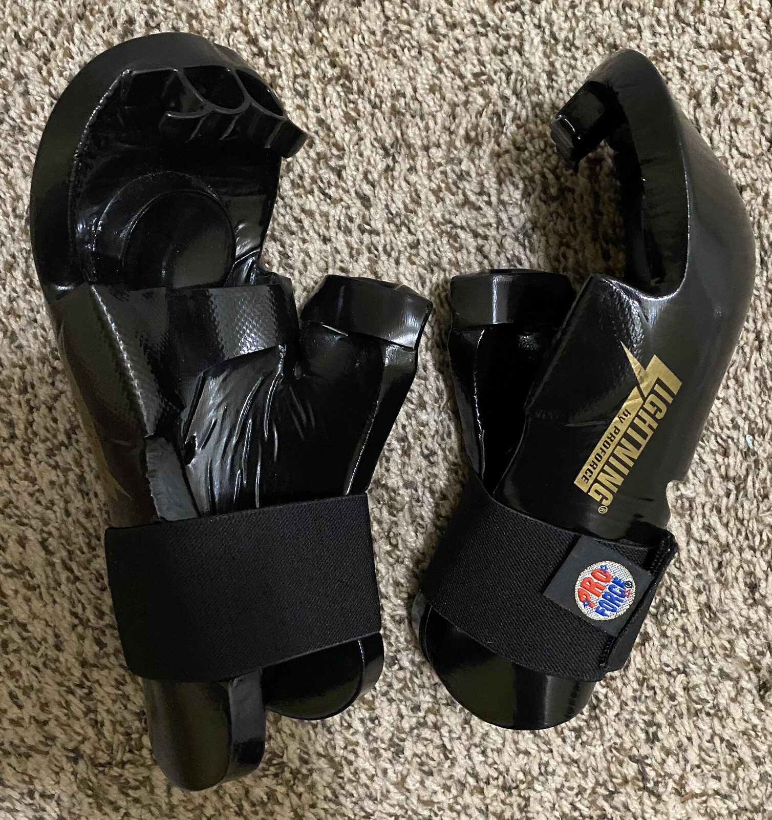 Lighting By Proforce Black Karate Sparring Gloves