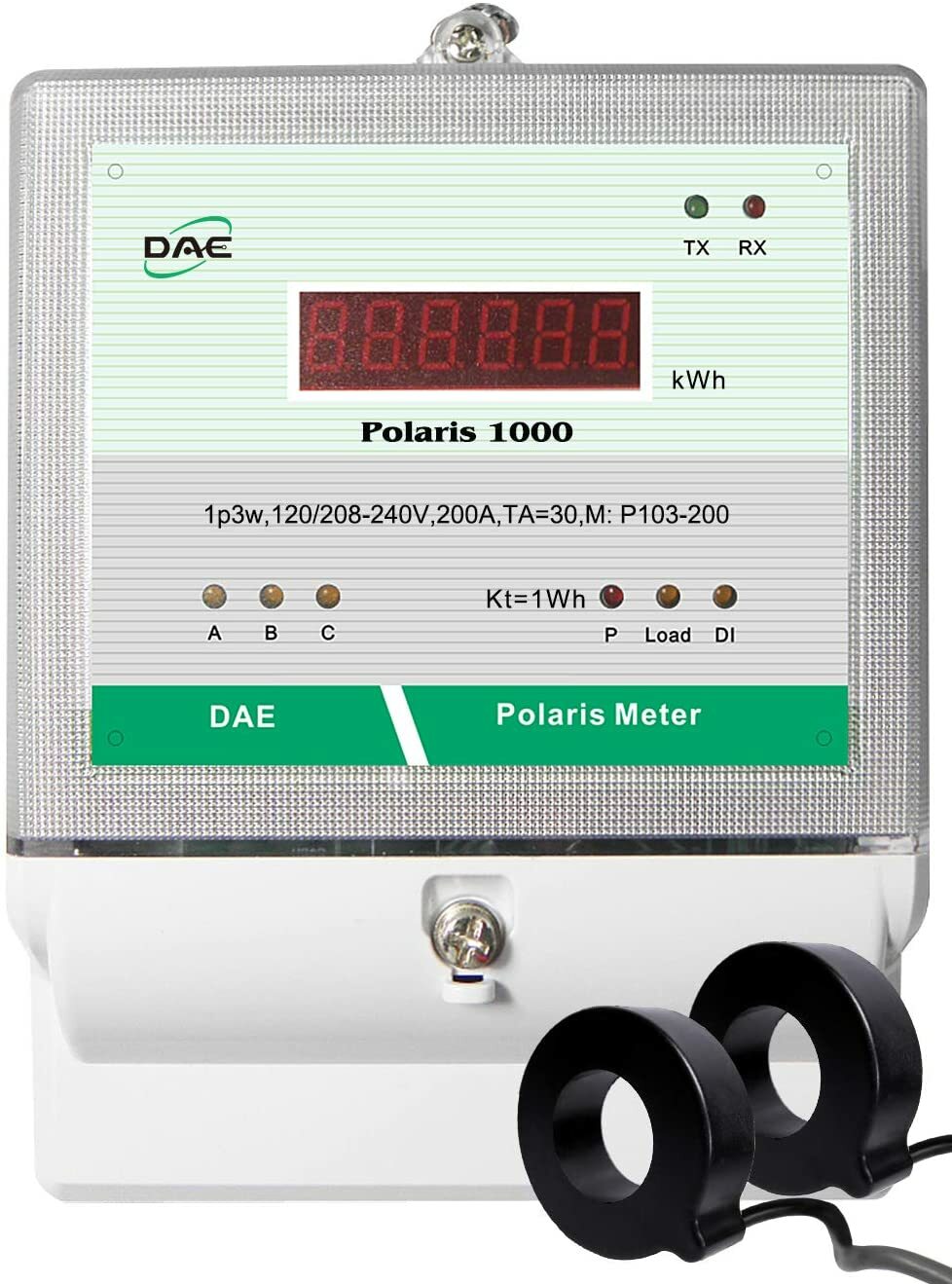 DAE P103-200D-S KIT, UL, Demand, kWh Submeter, 1P3W, 200A, 120/240V, 2 CTs