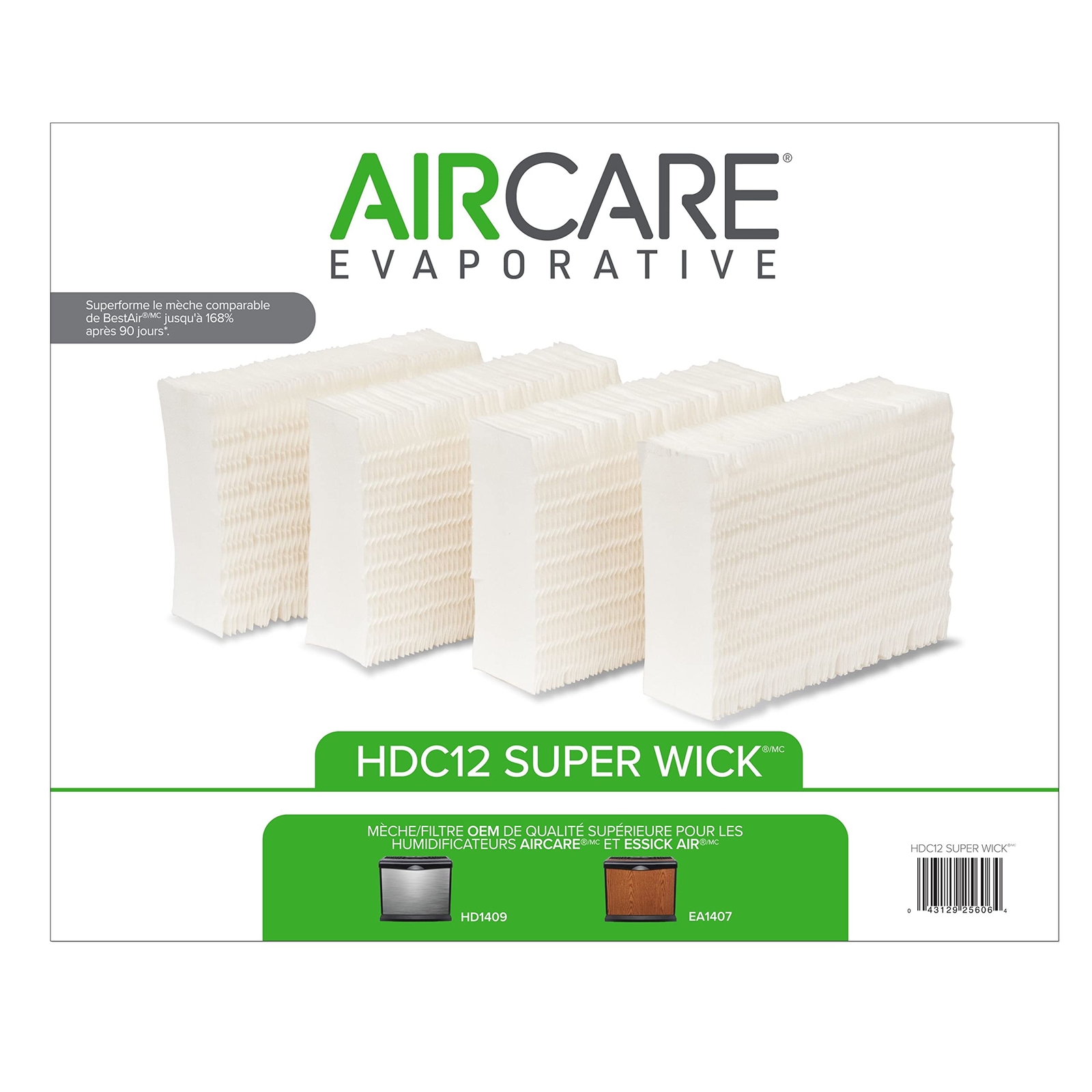 Replacement Wicks for AIRCARE Humidifier Models EA1407 HD1409 4 Pack