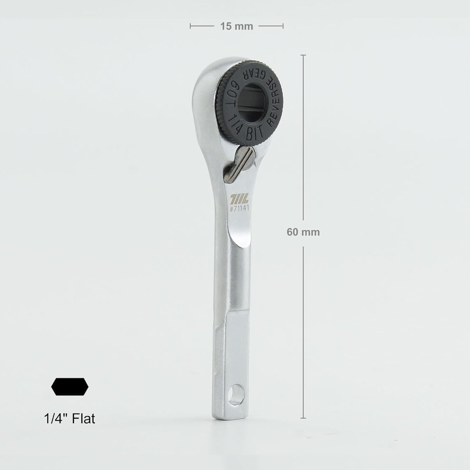Flat End EDC Ratchet Wrench - Screwdriver Accessory Compatible with Multitools'