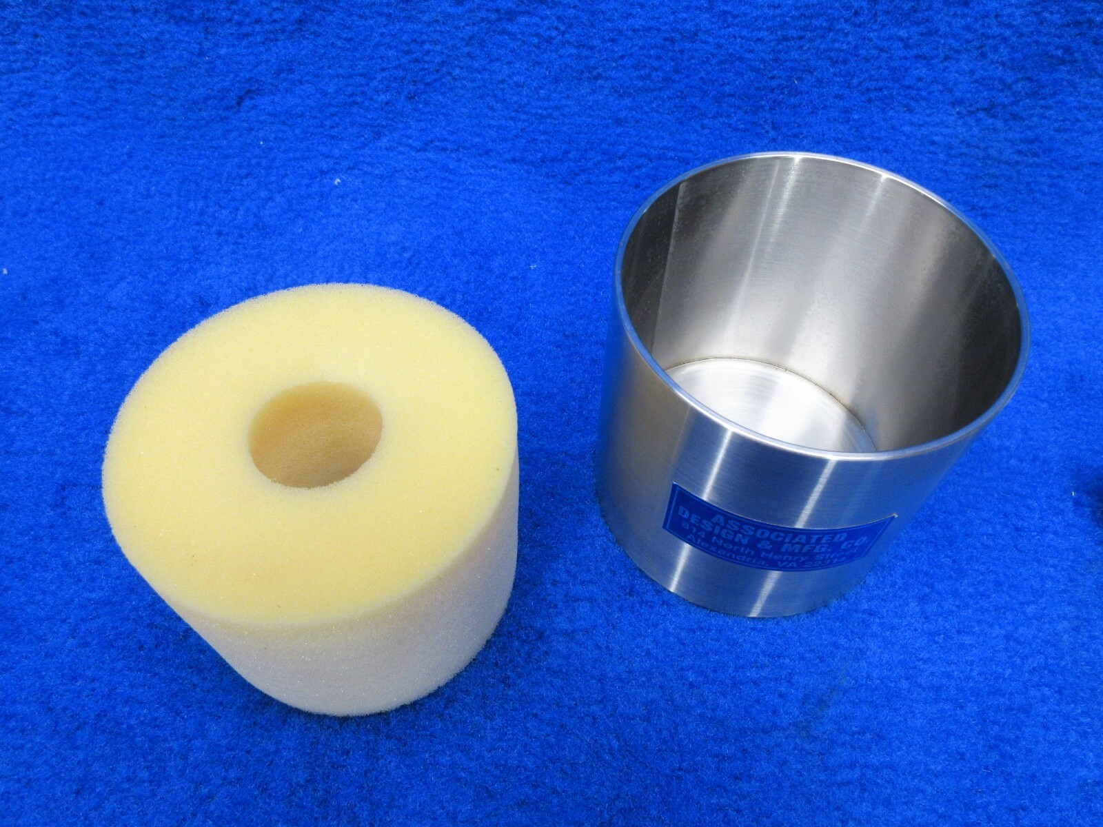 Associated Design & Mfg stainless steel plunger press form compressor 20cm throw