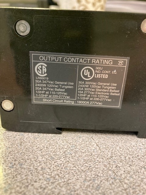 Panasonic WR6161K-84 20A HID Relay lighting