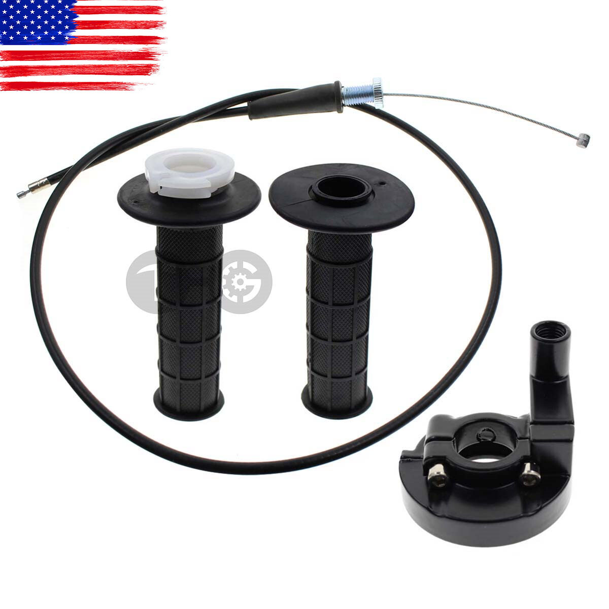 For Monster Moto 80CC Mini Bike Throttle Clamp Cable Twist Throttle Grips