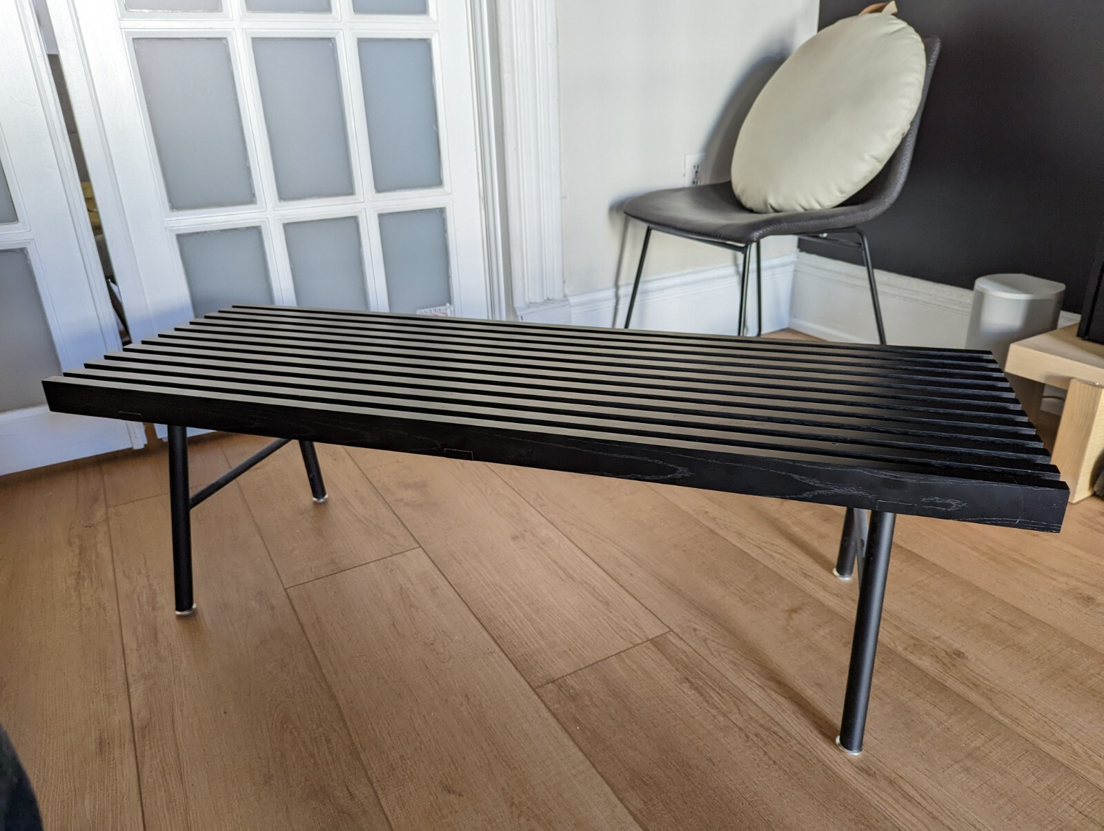 Gus Modern Accent Bench - Transit Black - top quality, excellent condition!