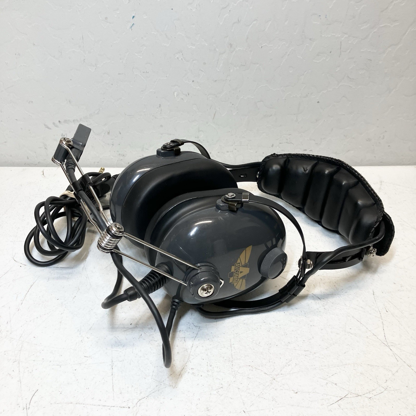 Vintage Avcomm AC-800S Headset - Dual Plug - Aviation Communications