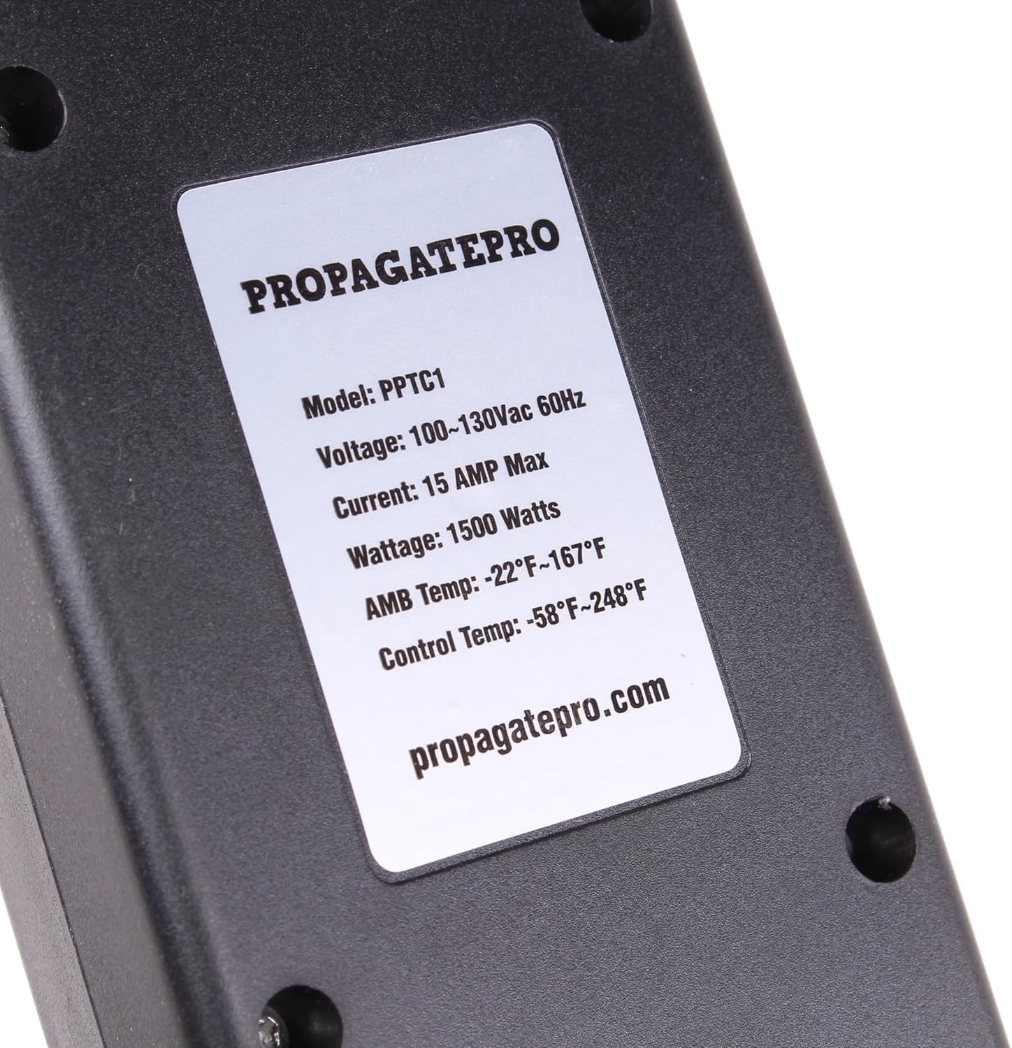 15 Amp Plug in Digital Temperature Controller Outlet by Propagate Pro | White