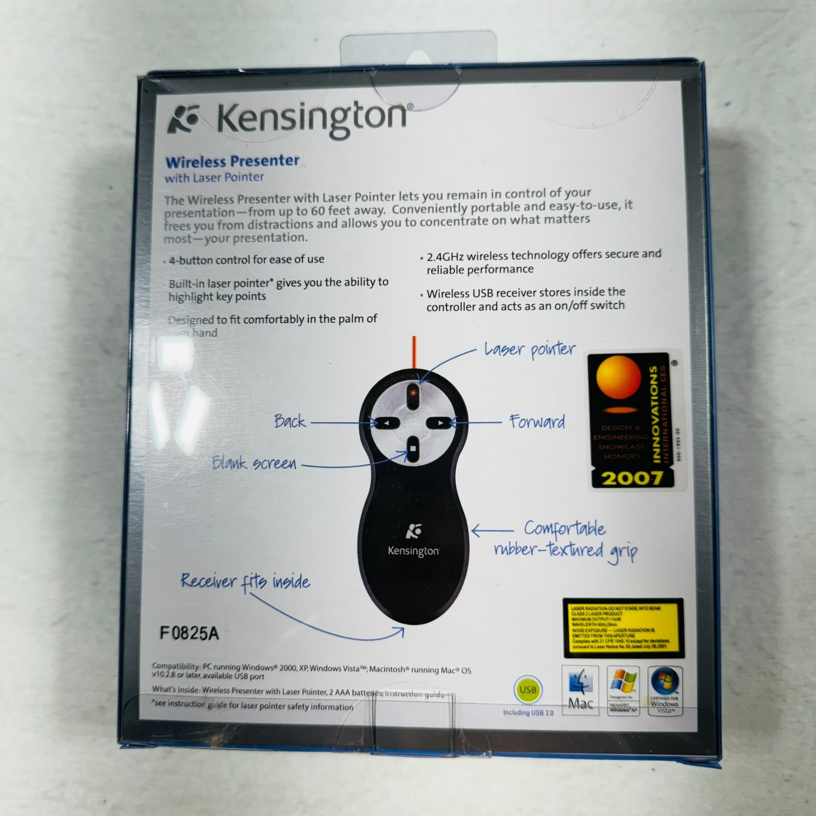 Kensington Wireless Presenter with Laser Pointer New In The Box