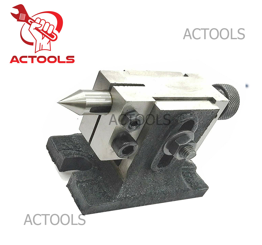H/V 4 Milling Slots 3"Inch Rotary TableWith Tailstock And Vice 80 mm Round Vise
