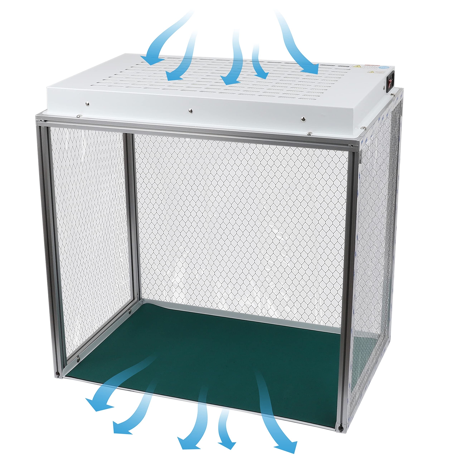 110V Vertical Air Flow Clean Bench Dust Free Workstation for Lab Workshop