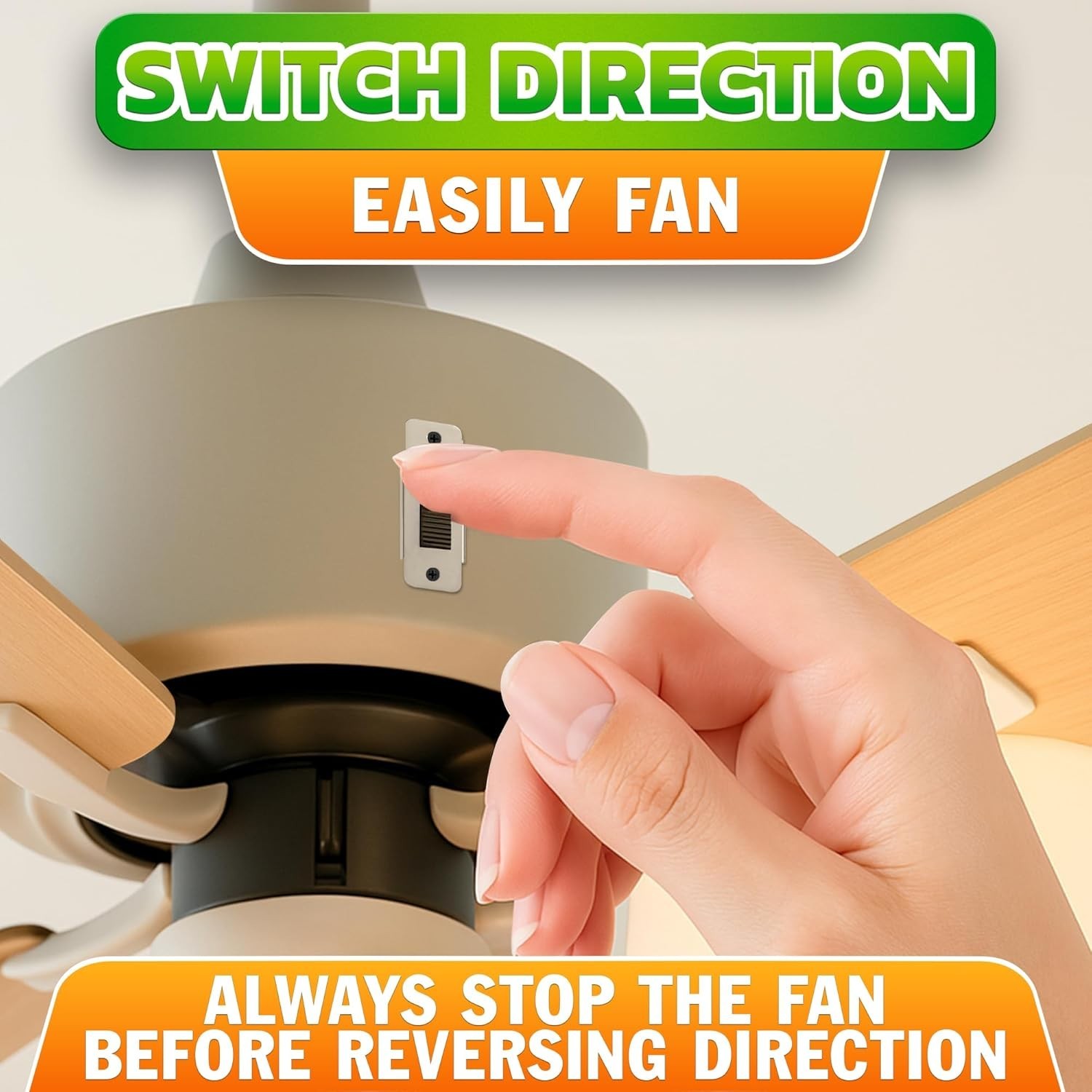 Quality 6-Pin Ceiling Fan Reverse Switch - Easy Forward/Reverse Control