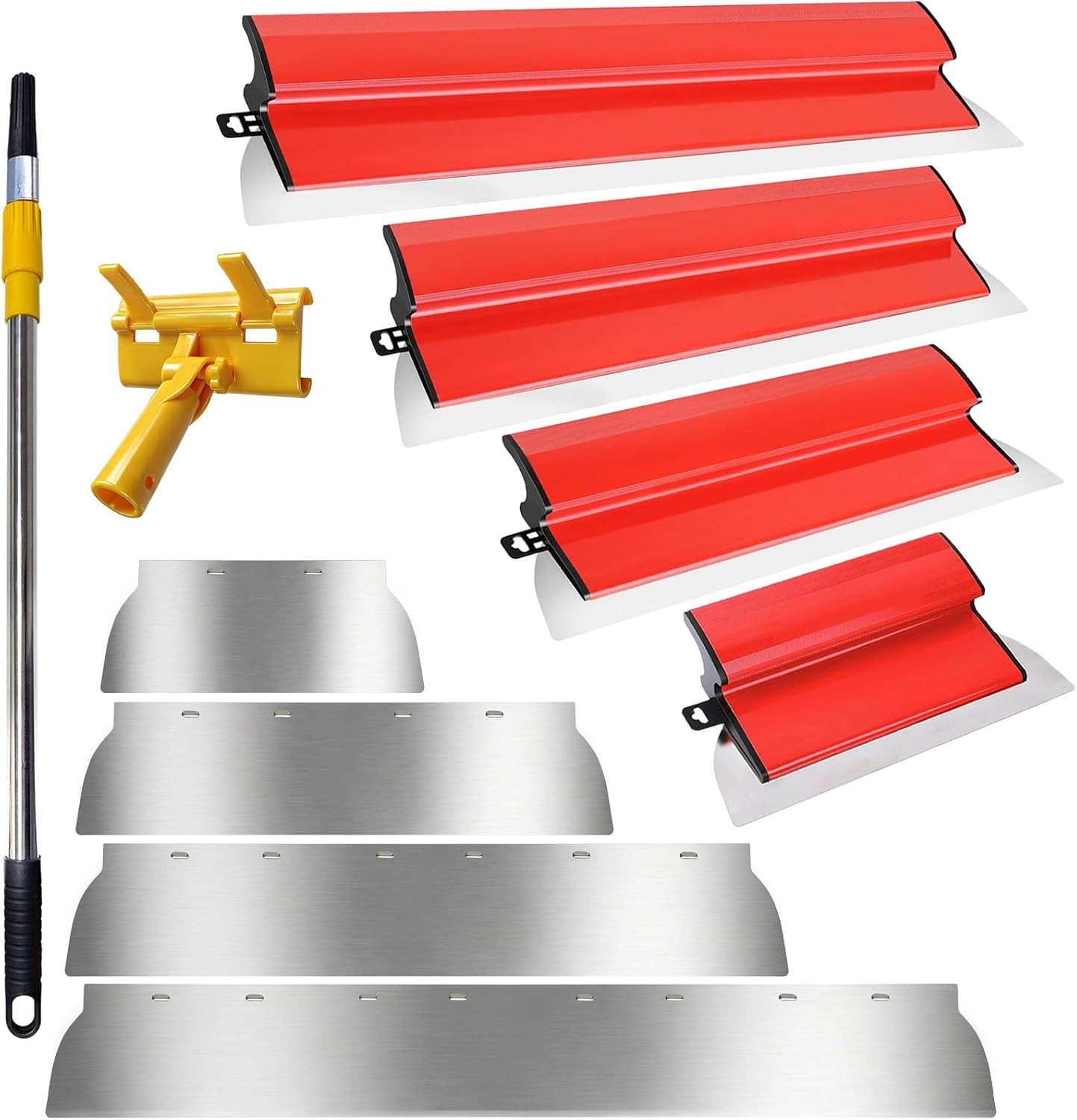 [10 PCS] Drywall Skimming Blade Set, Professional Skimming Blades 10",16", 24"&3