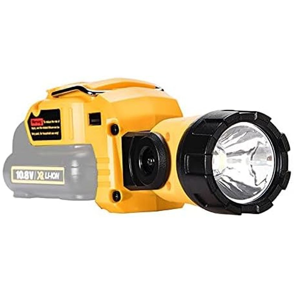 12V Flashlight Compatible with Dewalt 12V Battery 280LM LED Work Light /USB Port