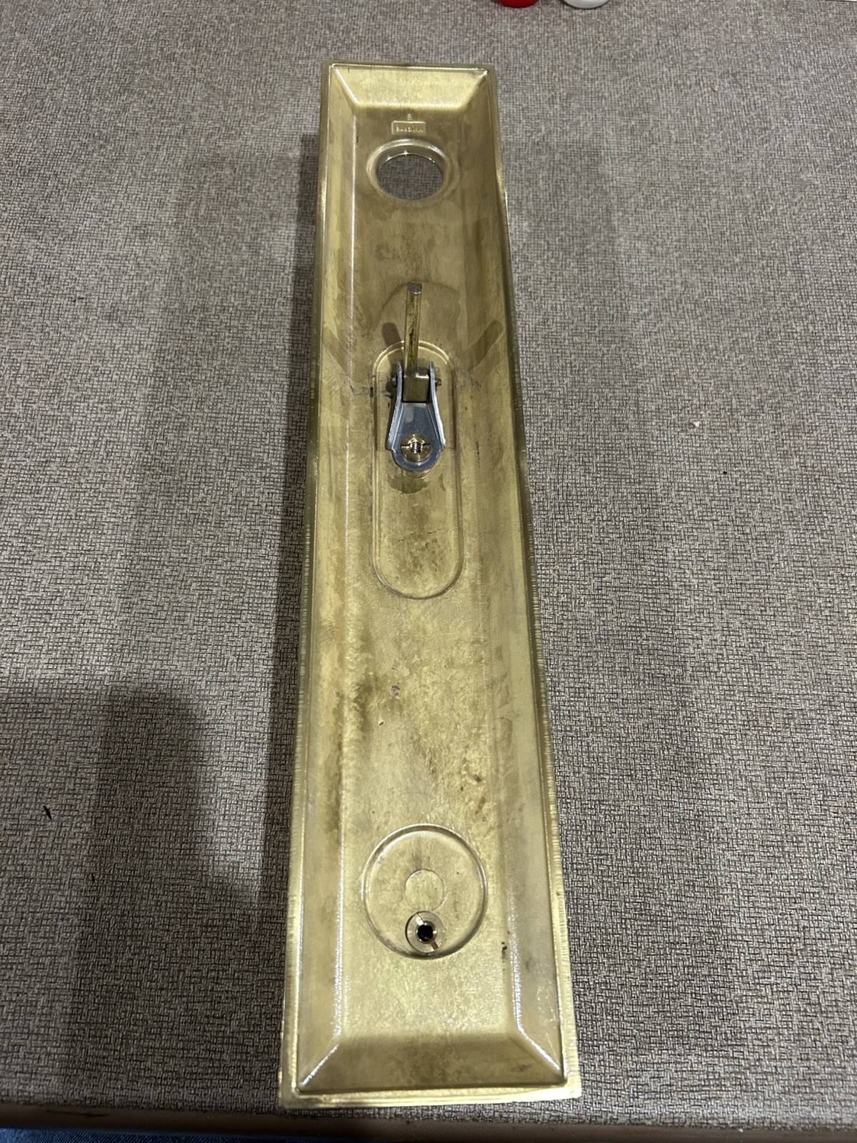 Baldwin Tremont 6605 Exterior Active Face Plate Gold Trim