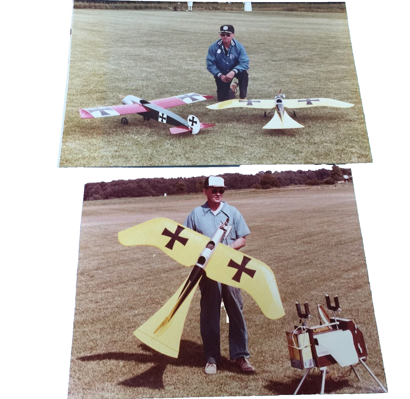 Vintage Model Airplane Photo Photos Red Baron 8x10 8x12 Man Cave History Kodak