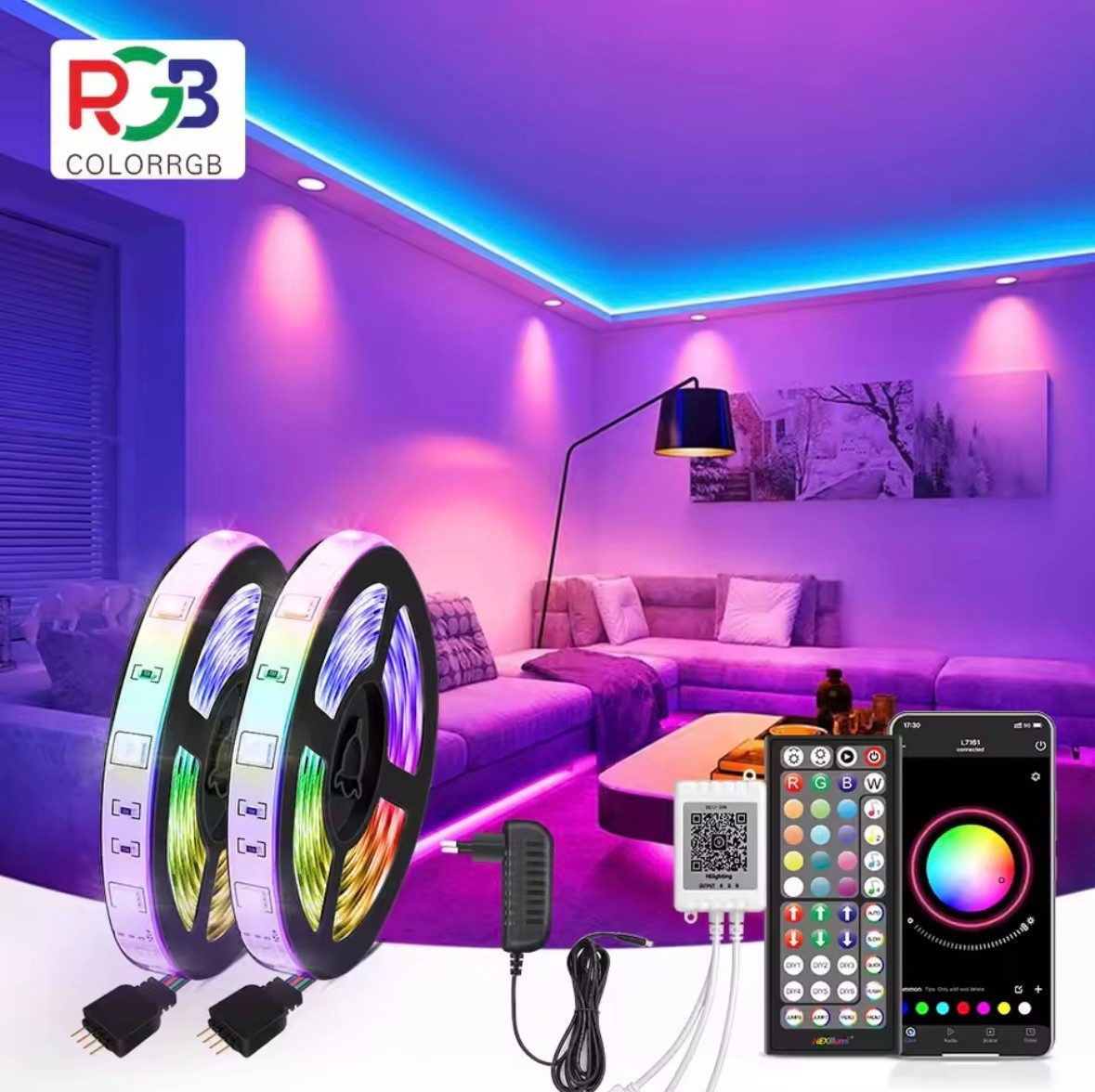 LED strip RGB strip strip light lamp fairy lights party light 1-30 m