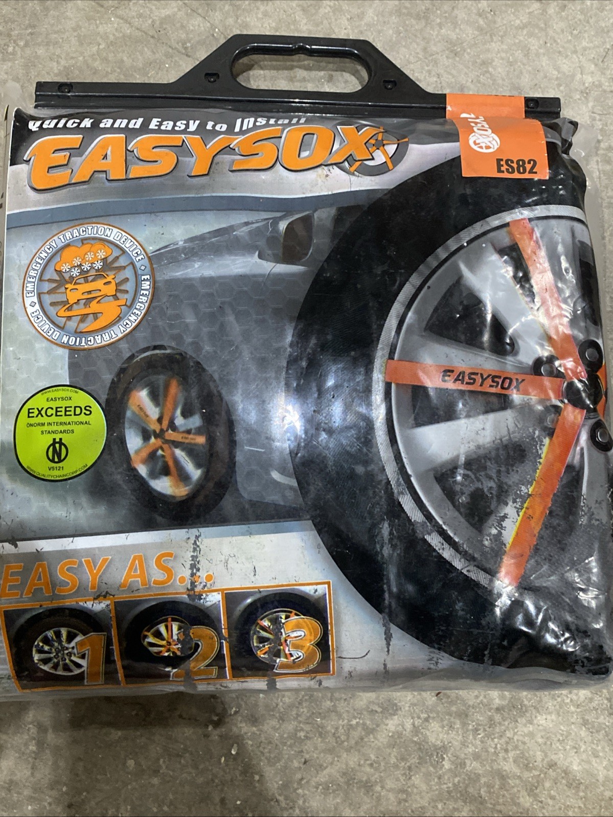 Easysox ES82 Tire Socks Emergency Traction Device/ Snow Chain Alternative Winter
