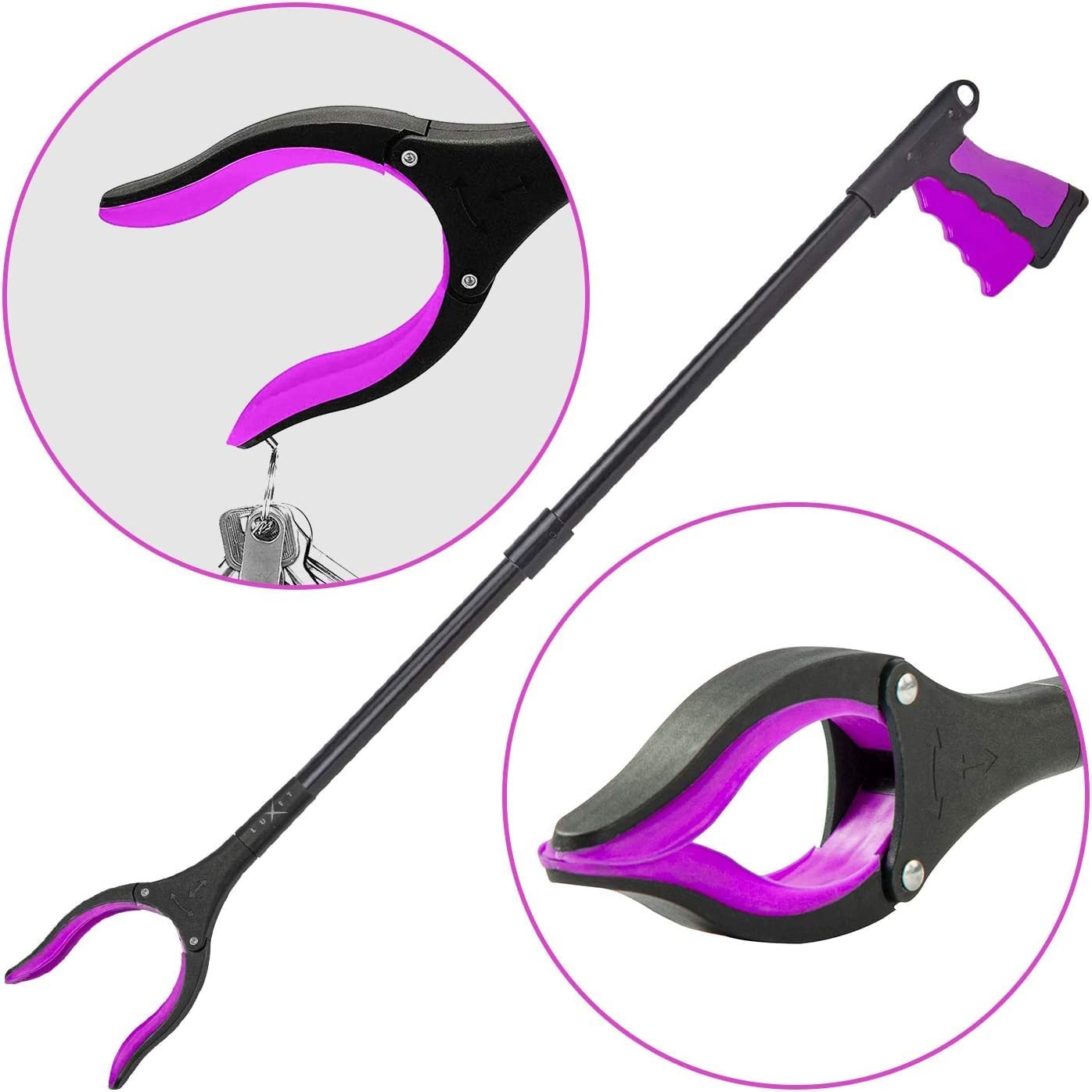 Grabber Reacher Tool 2 Pack Latest Version Long 32 Inch Foldable Pick Up St...