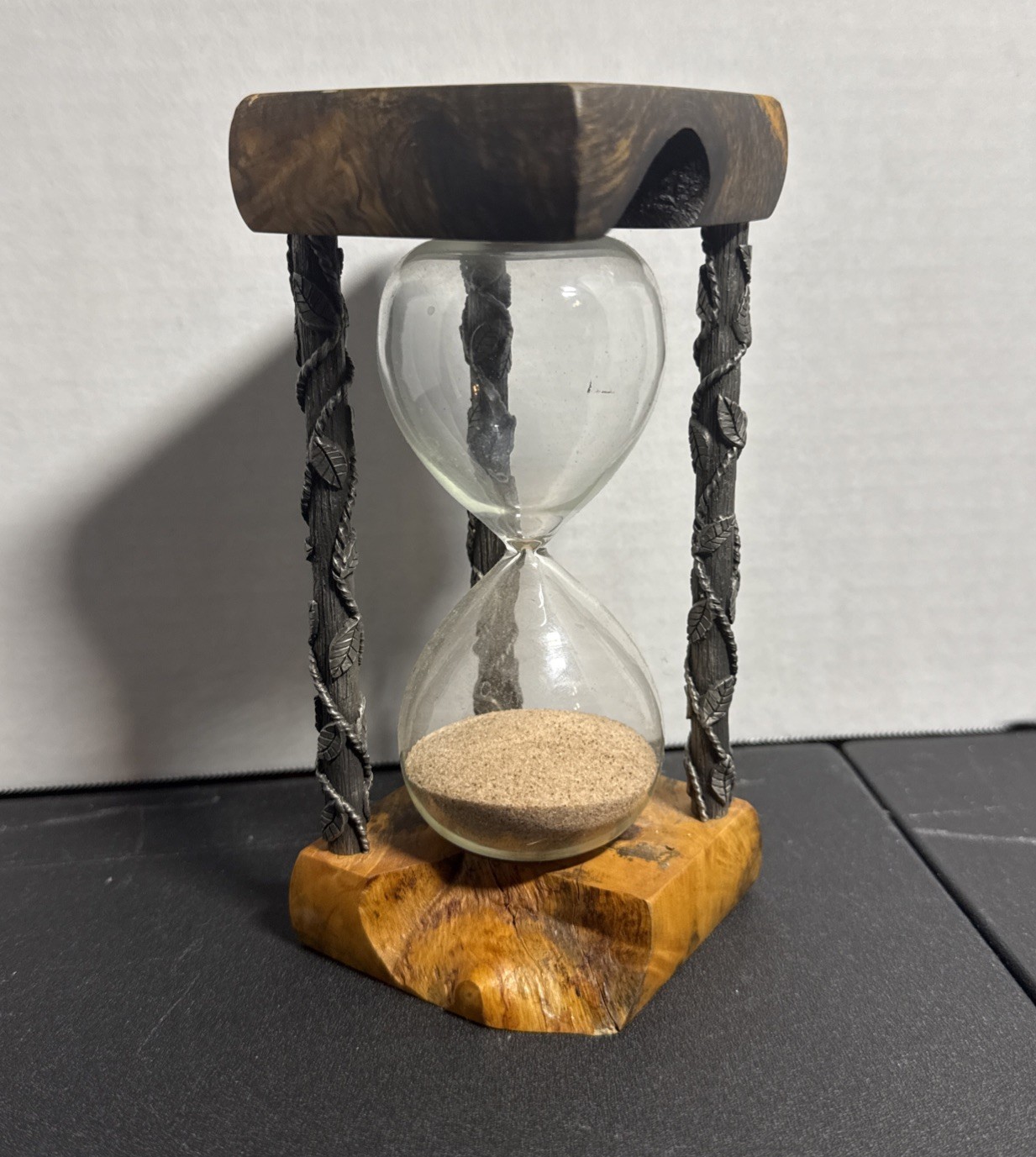 Doug (Douglas) Crane Birdseye Curly Maple Wood Hour-Glass 2 Minute Sand Timer