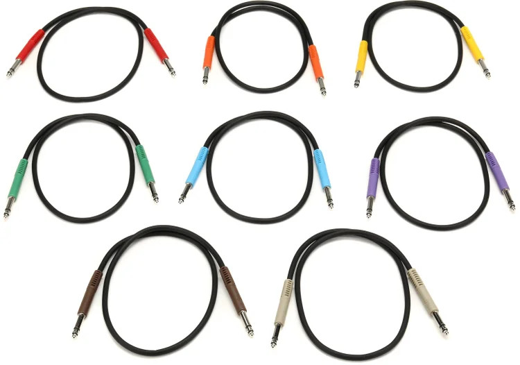 Hosa TTS845 TT - TT Cable 8 Pack - 1.5'