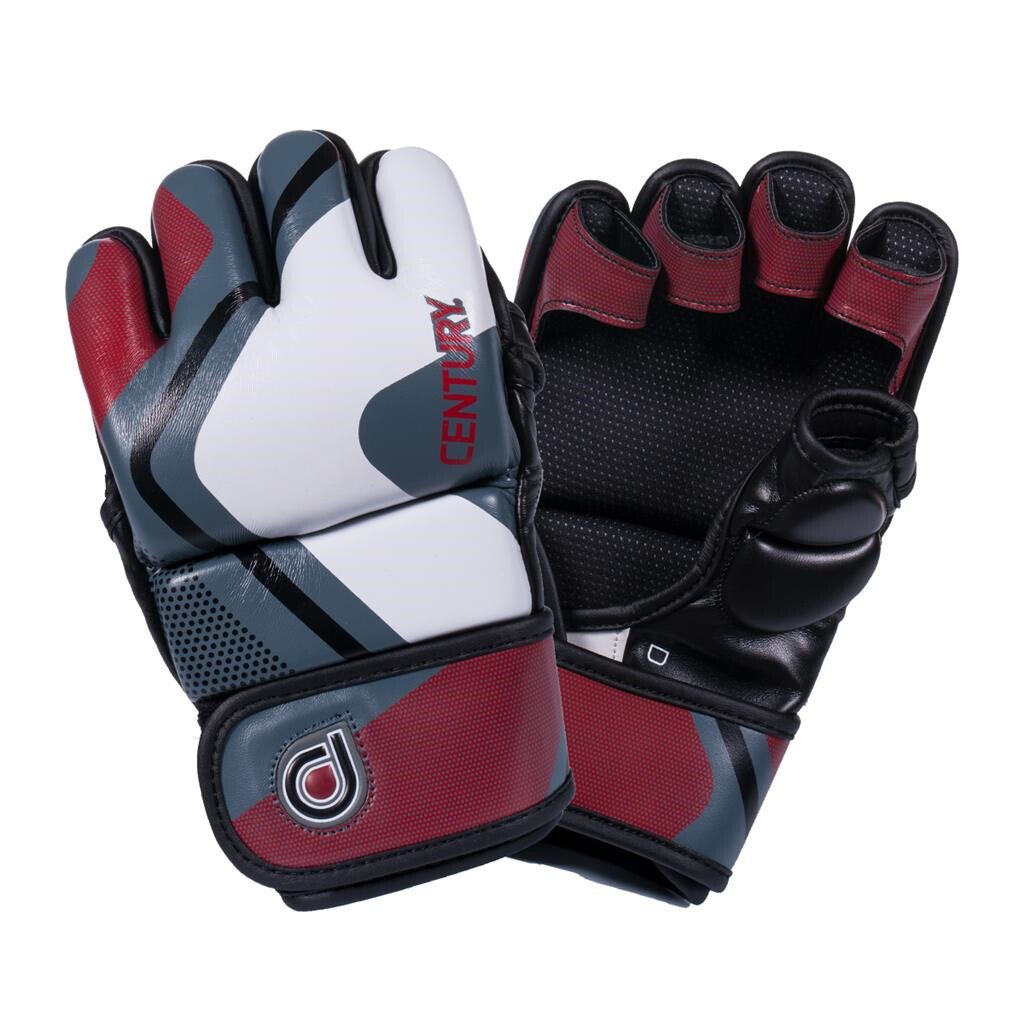 Century Drive Men's Fight Gloves Red/Black/Gray Size M New 1413000P
