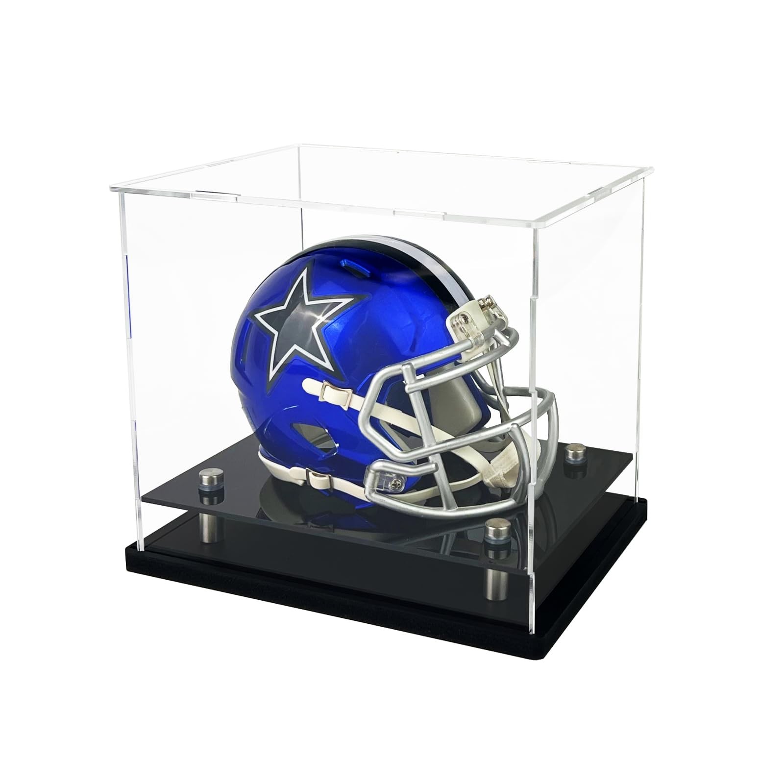 Mini Helmet Display Case,Self-Assembly Clear Acrylic Football Mini Helmet Dis...