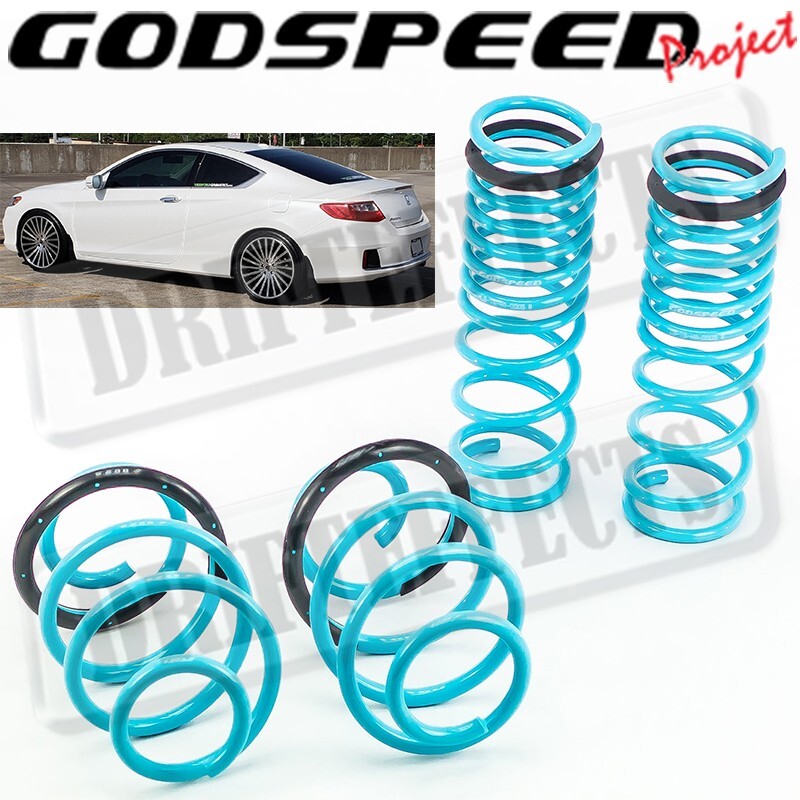 FOR HONDA ACCORD 2013-17 GODSPEED TRACTION-S LOWERING COIL SPRINGS SUSPENSION