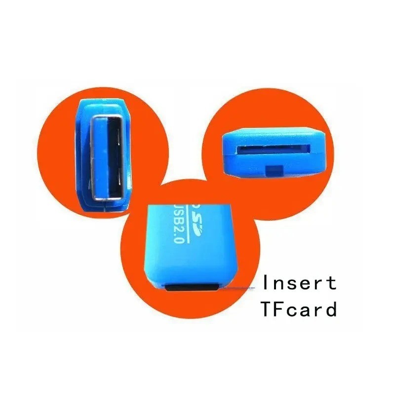 1PC Card reader Micro SD Card Reader Adapter USB 2.0 Micro SD SDHC TF T-Flash