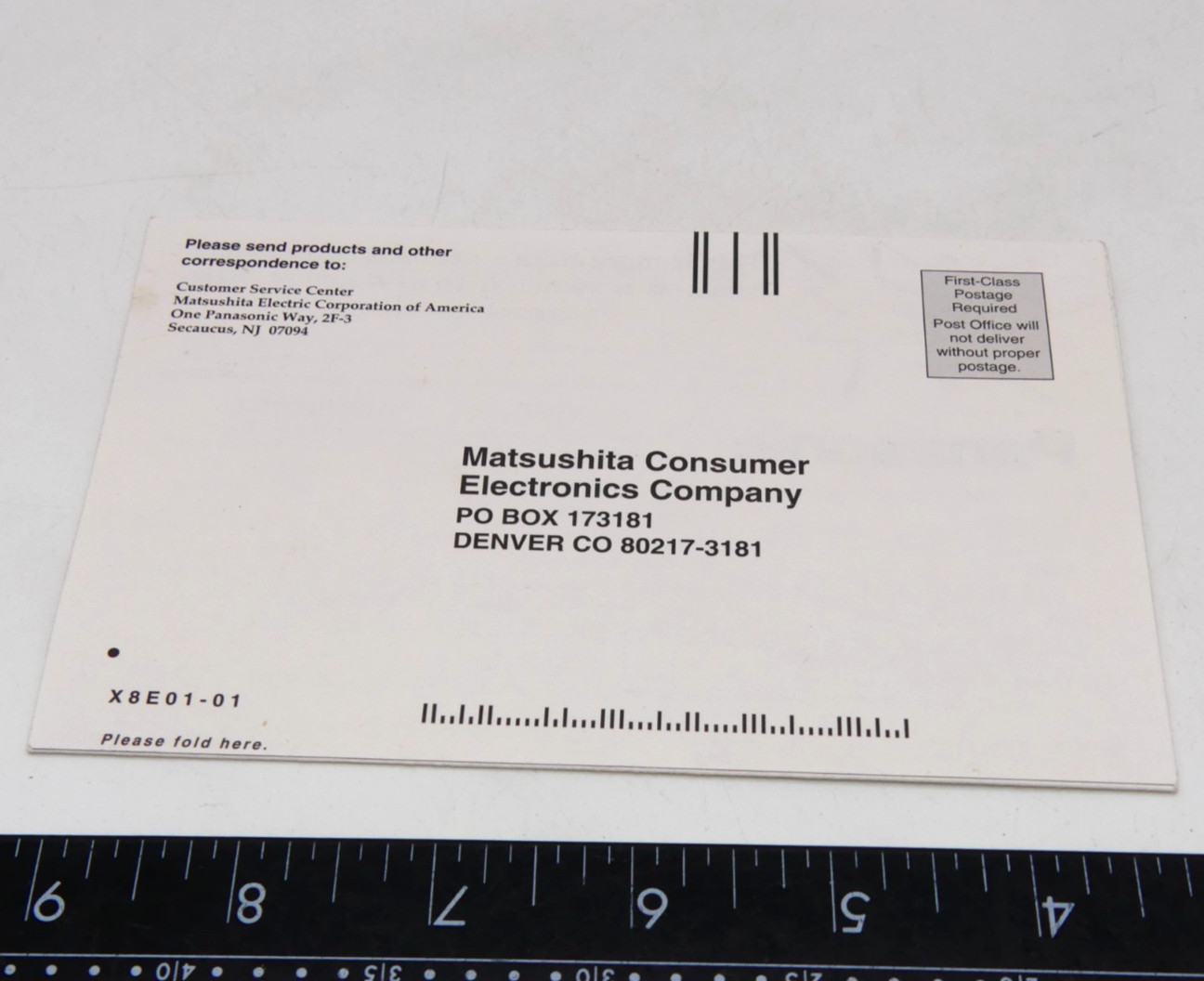 1995 Panasonic 3DO Software Registration Card Only Game Insert Matsushita