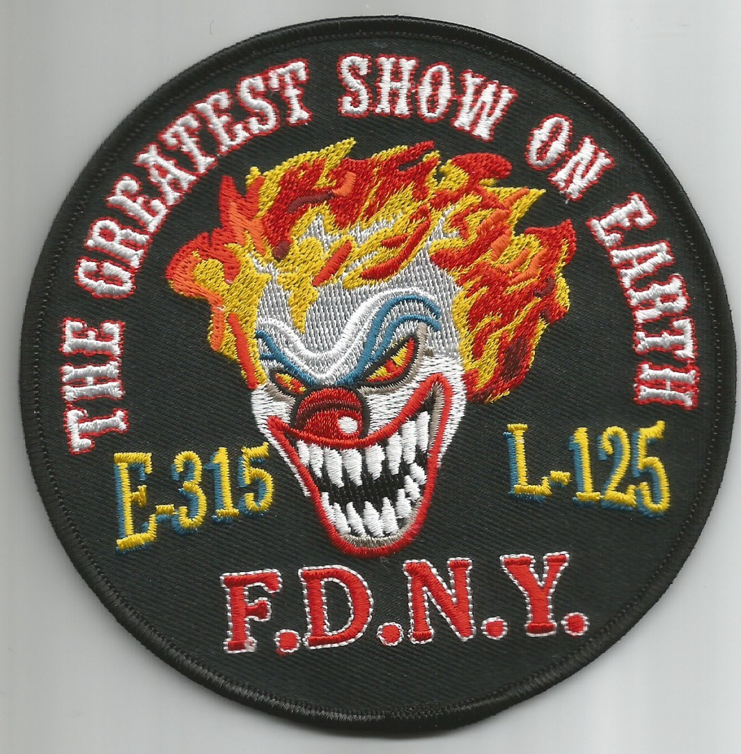 New York City - FDNY Engine-315 / L-125 "Clown", NY (4.5" round) fire patch