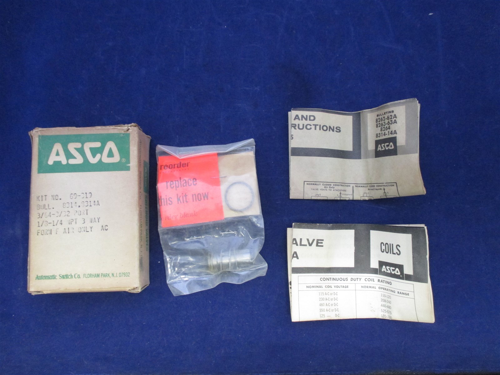 Asco 69-319 Kit new
